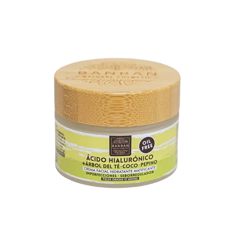 Banban Crema Facial Árbol del Té y Ácido Hialurónico, 50 ml | Farmacia Barata