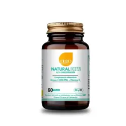 Puro Omega Natural DHA Alta concentración, 60 perlas