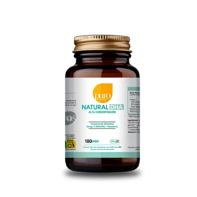 Puro Omega Natural DHA Alta Concentración 60 perlas | Farmacia Barata Puro Omega Natural DHA Alta Concentración 60 perlas | Farmacia Barata