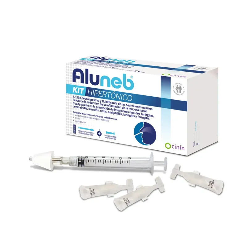 Aluneb Hipertónico Kit 20 viales 5 ml + Dispositivo | Farmacia Barata