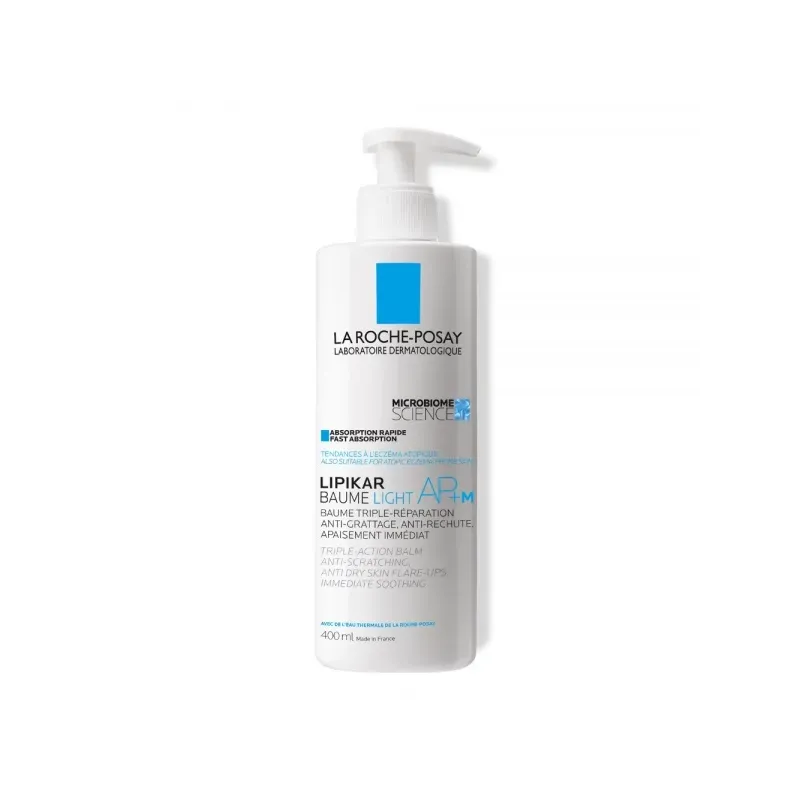 Lipikar Baume light AP+ M, 400 ml. Cuidado de la piel seca.