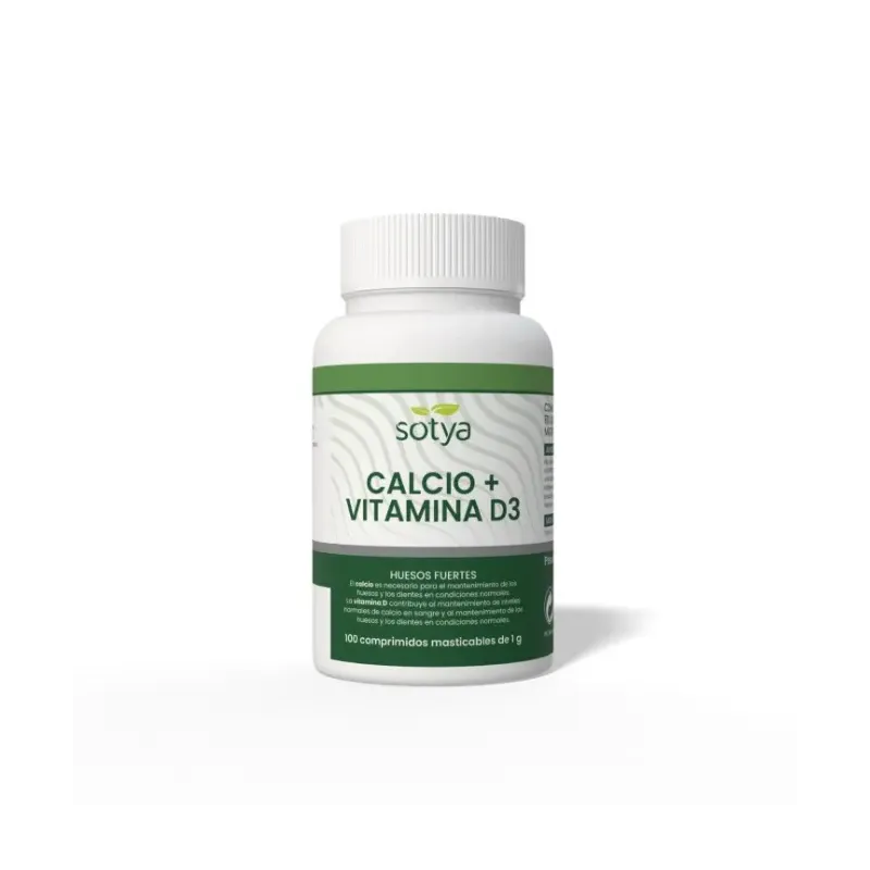 Sotya Calcio Vitamina D3 100 comp | Farmacia Barata Sotya Calcio Vitamina D3 100 comp | Farmacia Barata