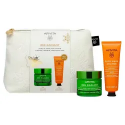 Apivita Bee Radiant Gel Crema Ligera, 50 ml + Regalo Mascarilla Facial de Naranja, 50 ml