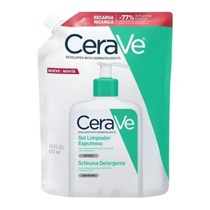 Cerave Limpiador Espumoso Recarga, 473 ml | Farmacia Barata Cerave Limpiador Espumoso Recarga, 473 ml | Farmacia Barata