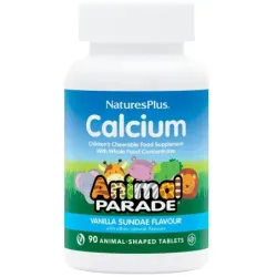Natures Plus Animal Parade Calcio, 90 comprimidos masticables.