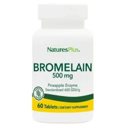 Natures Plus Bromelaina 500mg, 60 comprimidos.