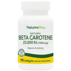Natures Plus Natural Beta Carotene, 90 perlas.