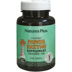 Nature’s plus papaya enzyme 180 comprimidos masticables