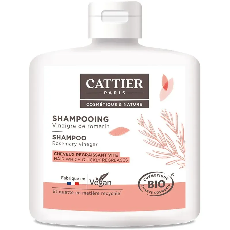 Cattier Champú Cabellos Grasos (Vinagre-Romero), 250ml | Farmacia Barata