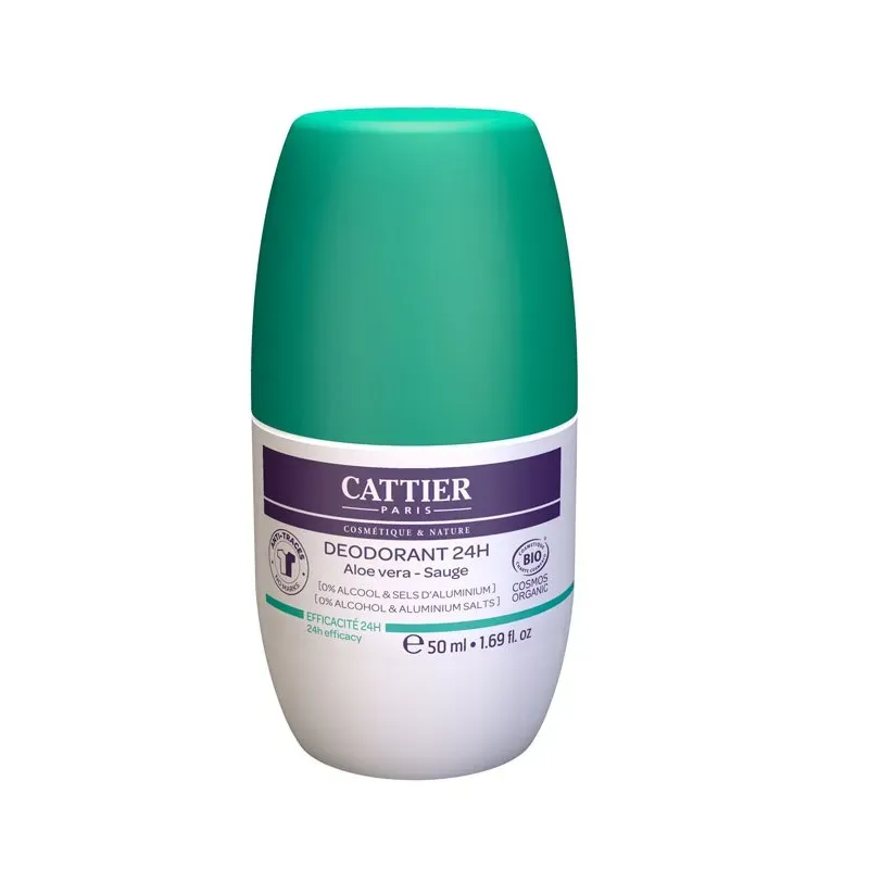 Cattier Desodorante Roll-On 24 H 50 ml | Farmacia Barata