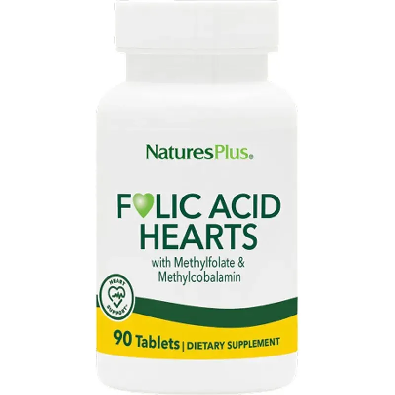 Nature's Plus Ácido Fólico Hearts | Farmacia Barata