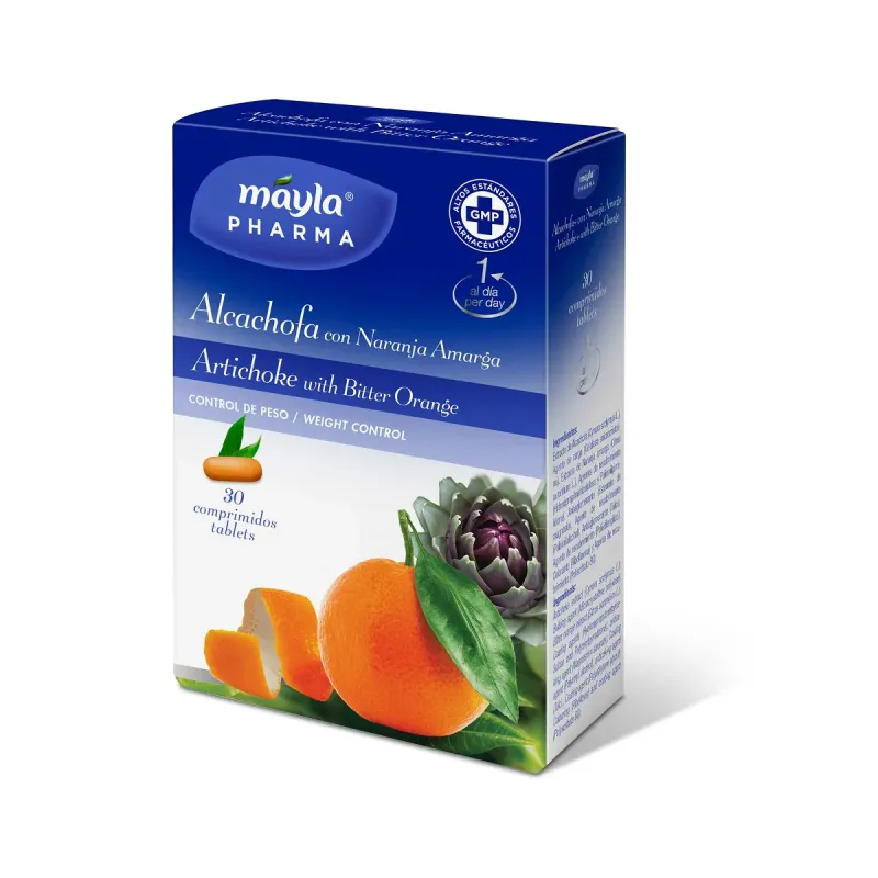 Mayla Alcachofa Con Naranja Amarga, 30 comprimidos | Farmacia Barata