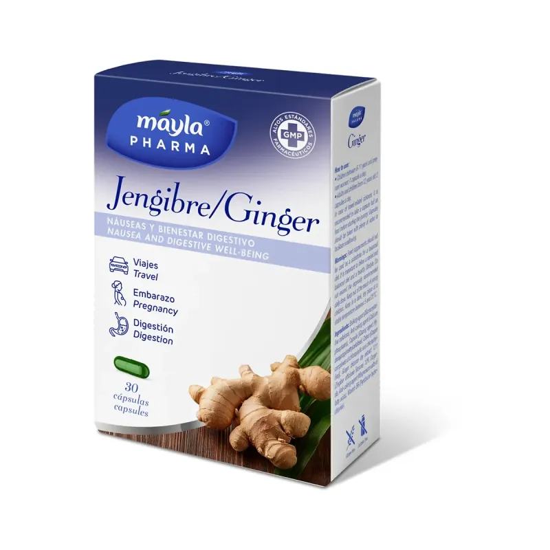 Mayla Jengibre, 30 cápsulas | Farmacia Barata