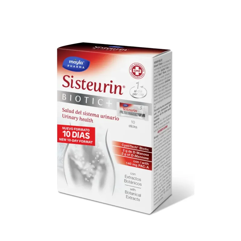 Mayla Sisteurin Biotic+, 10 Sticks | Farmacia Barata