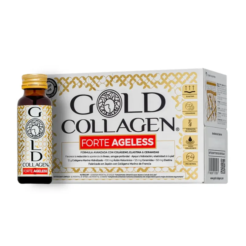 Gold Collagen Forte Ageless 10 × 50 ml | Farmacia Barata