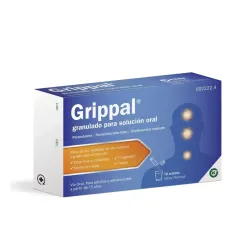 Grippal con Fenilefrina, 10 sobres granulado