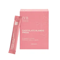 IVB Stick Sabor Chocolate Blanco y Fresa, 10 sticks