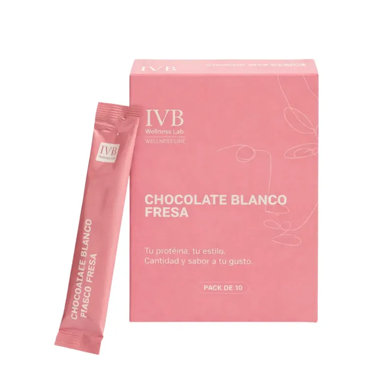 IVB Stick Sabor Chocolate Blanco y Fresa 10 sticks | Farmacia Barata