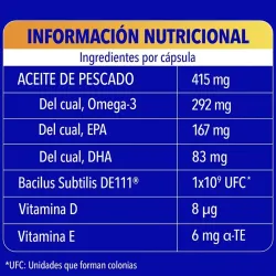 Bion3 Omega‑3 con Probióticos, 30 cápsulas | Farmacia Barata