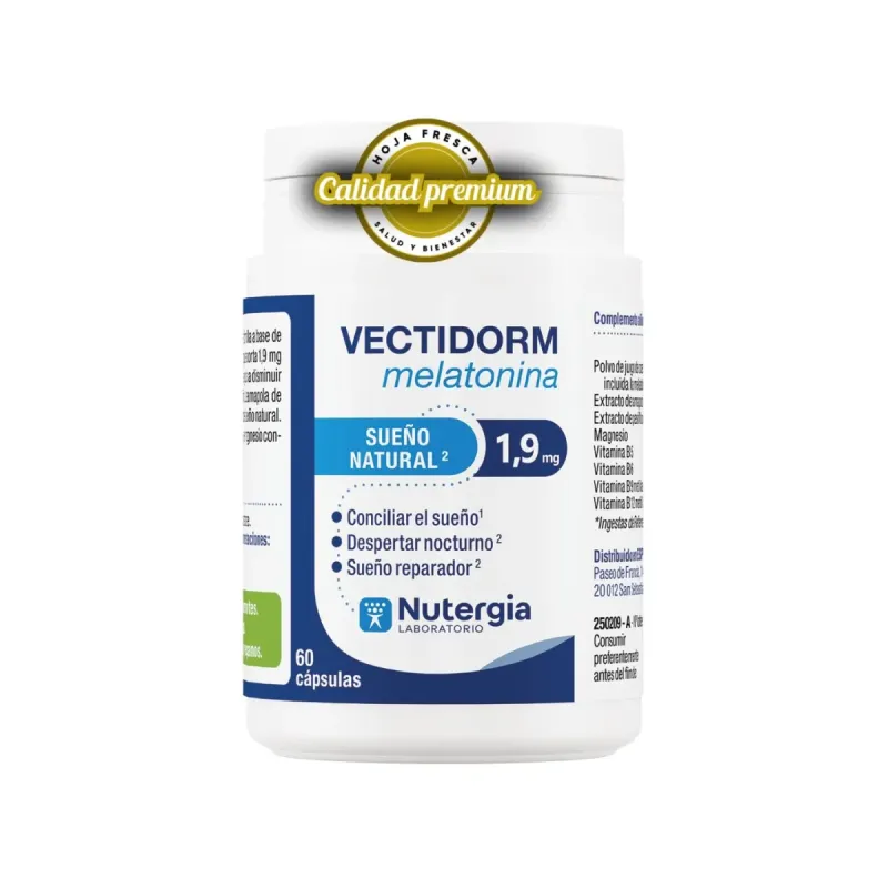 Vectidorm melatonina, 60 cápsulas| Farmacia Barata Vectidorm melatonina, 60 cápsulas| Farmacia Barata