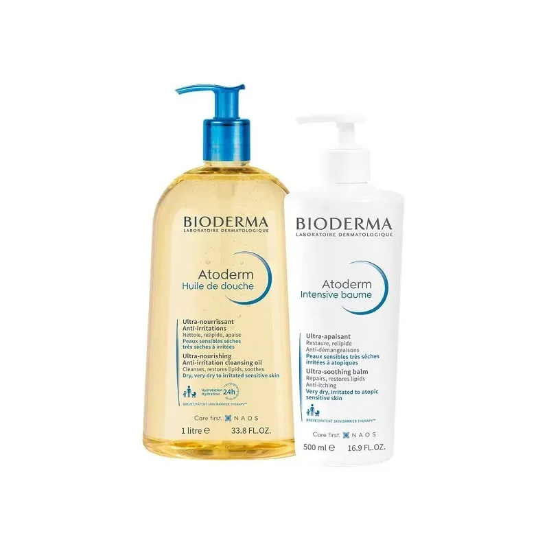 Bioderma Pack Atoderm Intensive Loción + Aceite Ducha| Farmacia Barata