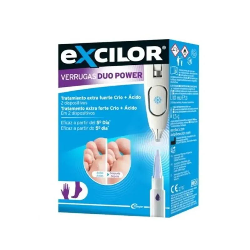 Excilor Duo Power 1 Lápiz, 10 ml + 1 Lápiz, 1,5 g | Farmacia Barata