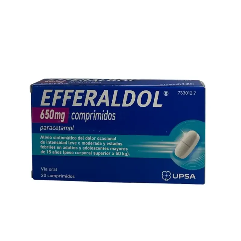 Efferaldol 650 mg, 20 comprimidos | Farmacia Barata