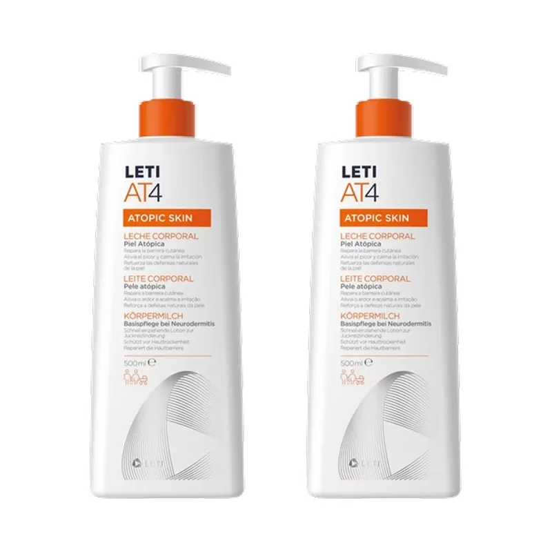 Leti AT4 Leche Corporal Duplo 2x500 ml | Farmacia Barata