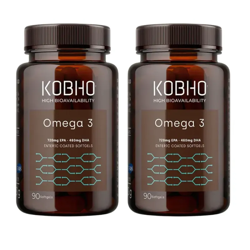 Kobho Omega 3 XL Duplo, 2x90 cápsulas | Farmacia Barata