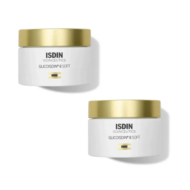 Isdinceutics Glicoisdin Soft Crema Facial Antiedad 8 Duplo, 2x50 ml | Farmacia Barata