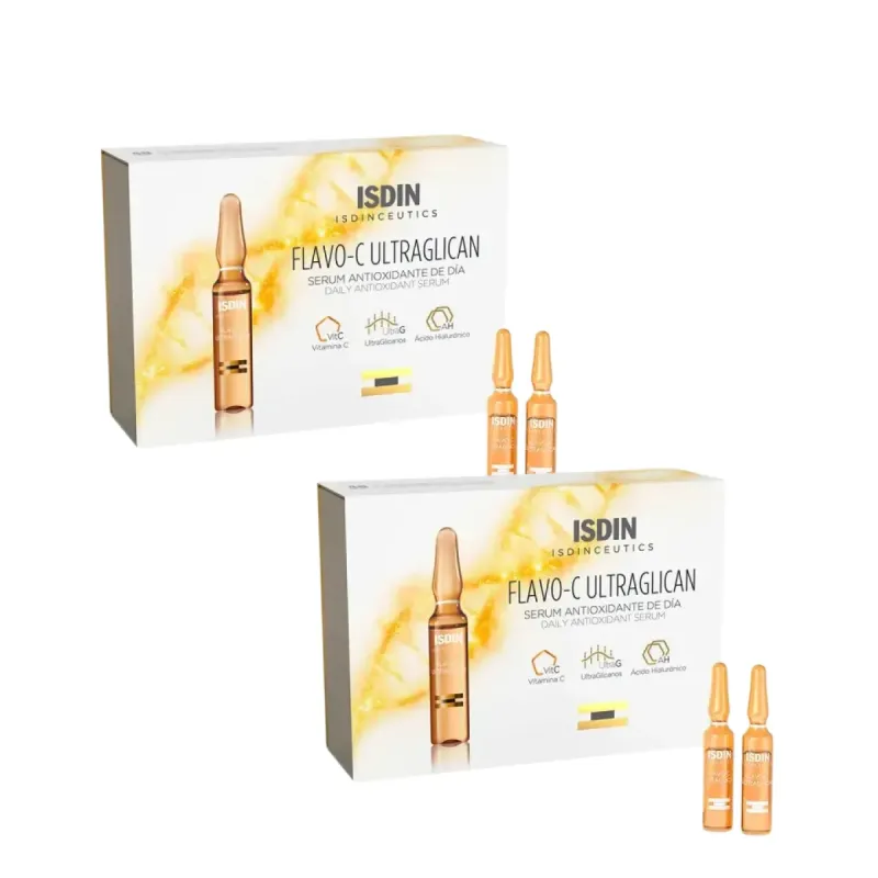 Isdinceutics Flavo-C Ultraglican Duplo, 2x30 ampollas. | Farmacia Barata