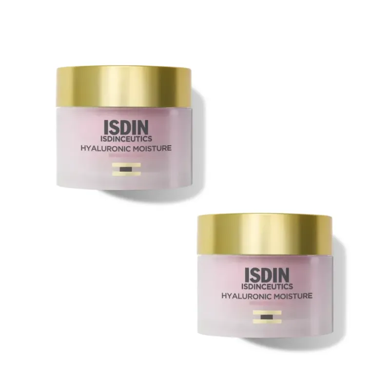 Isdinceutics Hyaluronic Moisture crema facial piel sensible Duplo, 2x50 ml | Farmacia Barata