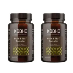 Kobho Hair & Nail Booster Duplo, 2x60 cápsulas