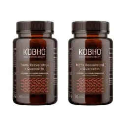 Kobho Trans Resveratrol + Quercetina Duplo, 2x60 cápsulas