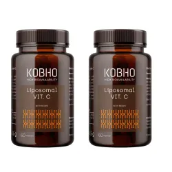 Kobho Liposomal Vitamina C + Reishi Duplo, 2x60 cápsulas