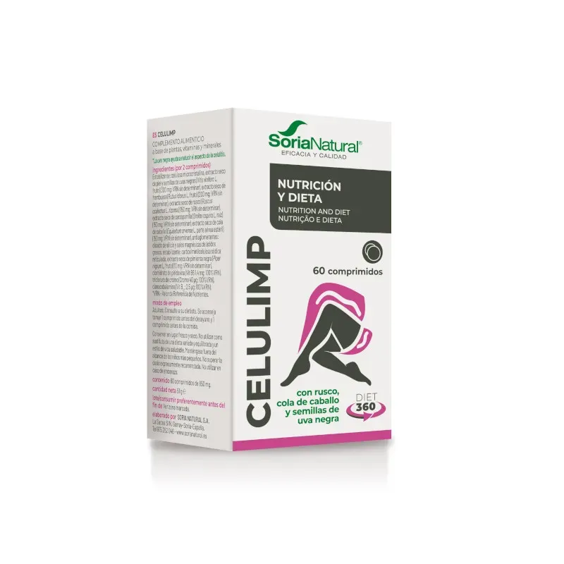 Soria Natural Celulimp 60 comprimidos | Farmacia Barata