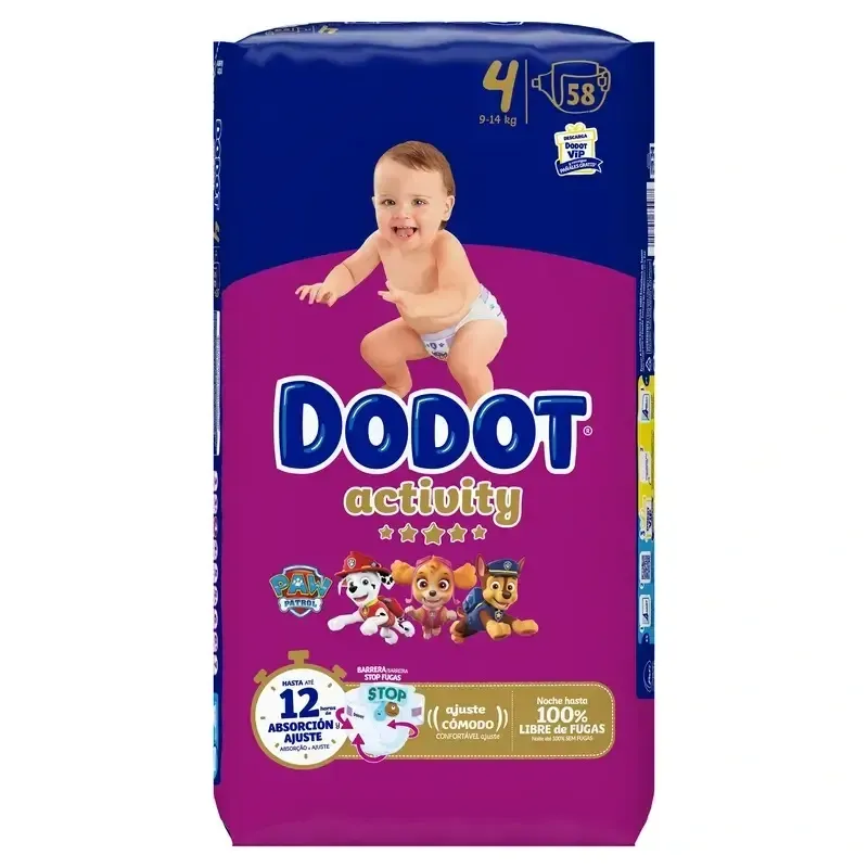 Dodot Activity talla 4, 58 pañales| Farmacia Barata