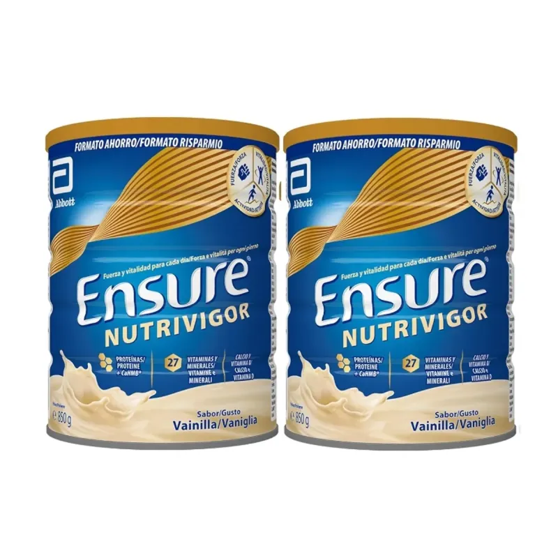 Ensure Sabor Vainilla Duplo, 2x850 g | Farmacia Barata Ensure Sabor Vainilla Duplo, 2x850 g | Farmacia Barata