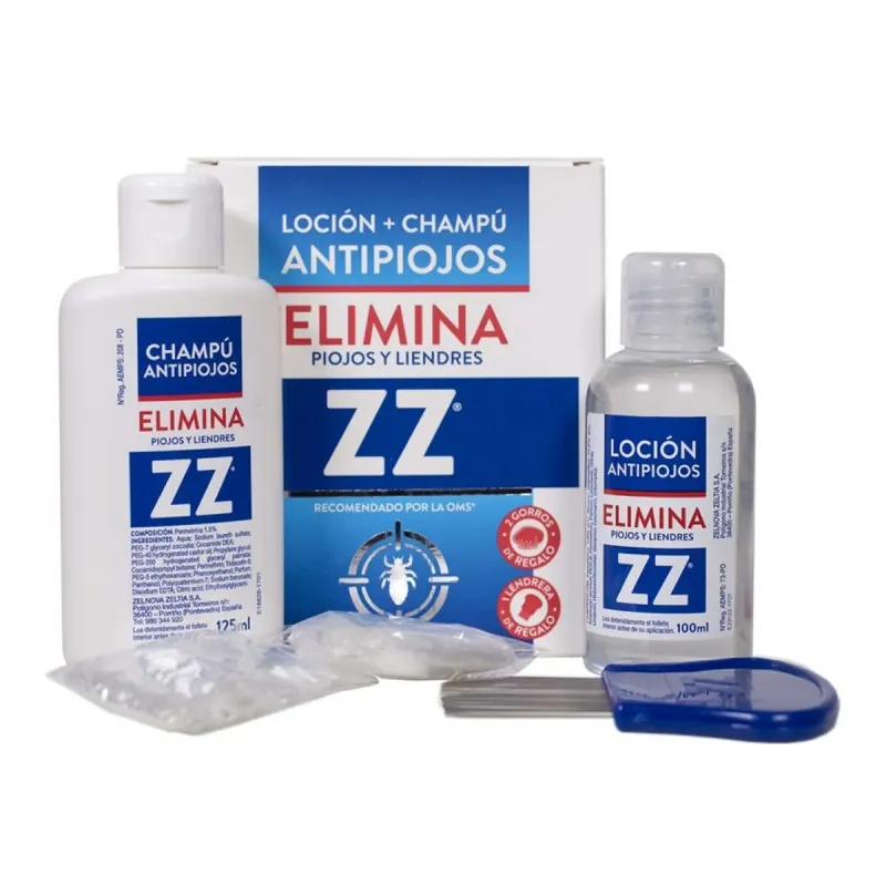 Zz Loción + Champú Antipiojos 100 ml + 125 ml | Farmacia Barata