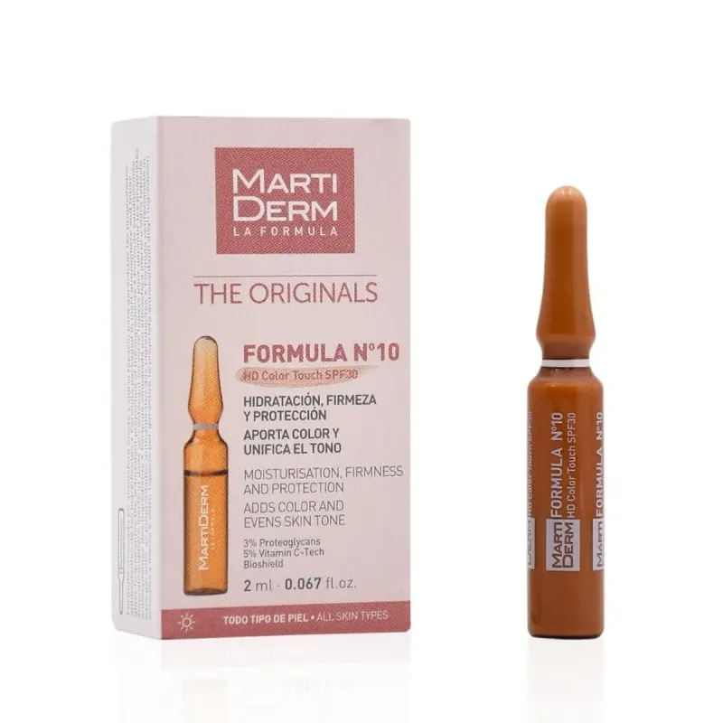 Martiderm Formula Nº 10 Hd Color Touch Spf 30, 1 Ampolla de 2 ml | Farmacia Barata