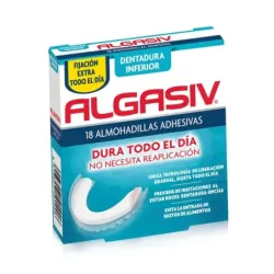Algasiv Almohadillas Adhesivas Dentadura Inferior, 18 unidades