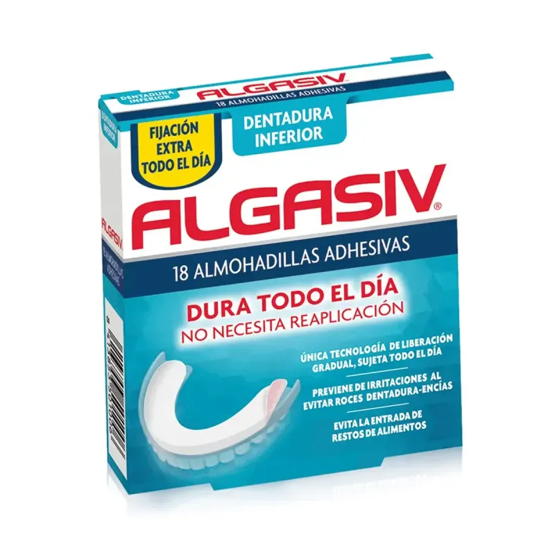 Algasiv Almohadillas Adhesivas Dentadura Inferior | Farmacia Barata Algasiv Almohadillas Adhesivas Dentadura Inferior | Farmacia Barata