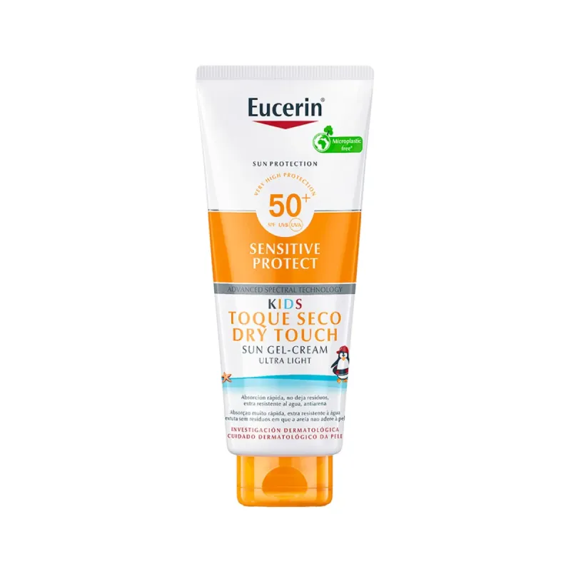 Eucerin Sun Infantil Sensitive Protect Spf 50+ Gel Crema, 200 ml | Farmacia Barata Eucerin Sun Infantil Sensitive Protect Spf 50+ Gel Crema, 200 ml | Farmacia Barata