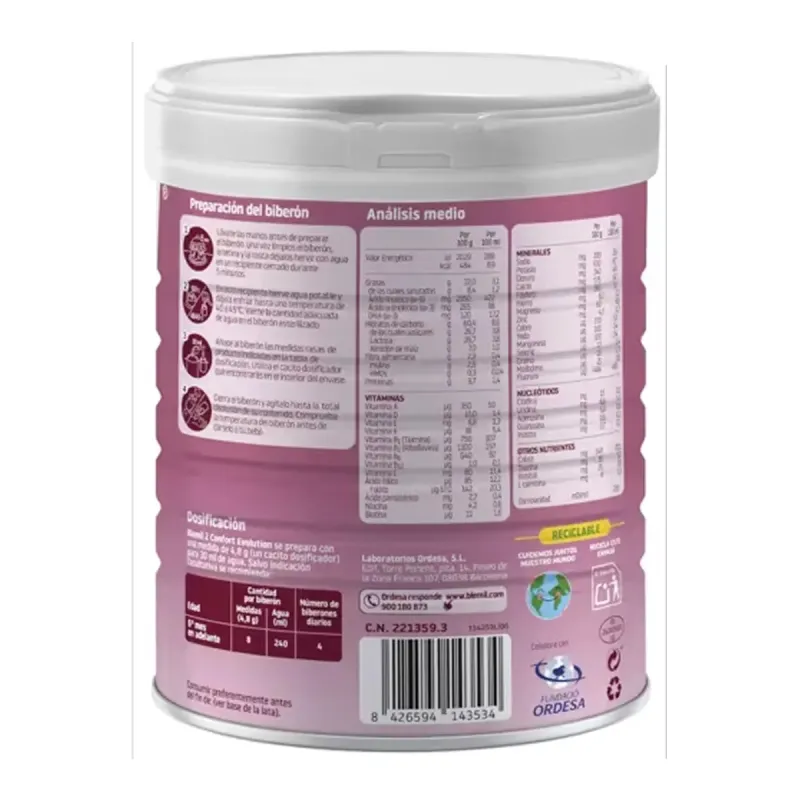 Blemil 2 Confort Evolut 800G | Farmacia Barata