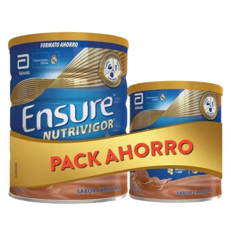Ensure Pack Nutrivigor Chocolate 850g+400 g | Farmacia Barata Ensure Pack Nutrivigor Chocolate 850g+400 g | Farmacia Barata