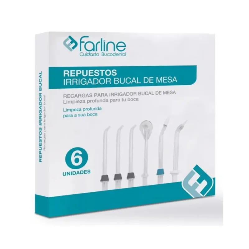 Farline Recambio Irrigador Mesa, 6 unidades | Farmacia Barata