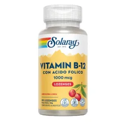 Solaray Vitamina B-12 & Ácido fólico, 90 Comp. Subl.