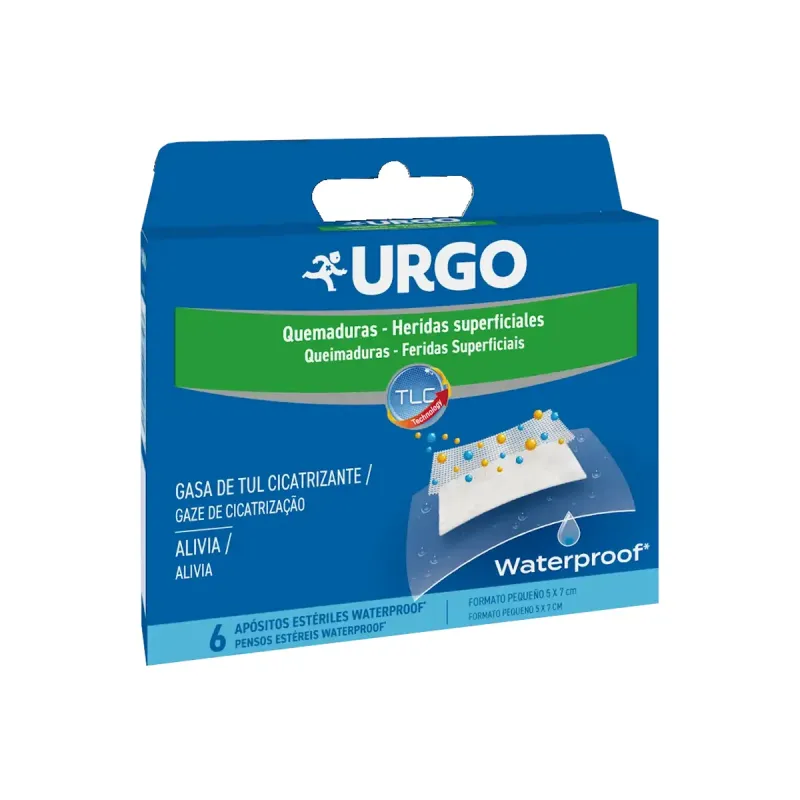Urgo Quemaduras Waterproof Apósitos 5×7 cm 6 unidades | Farmacia Barata