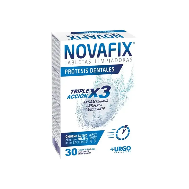 Novafix Tabletas Limpiadoras Antibacterianas 30 unidades | Farmacia Barata Novafix Tabletas Limpiadoras Antibacterianas 30 unidades | Farmacia Barata