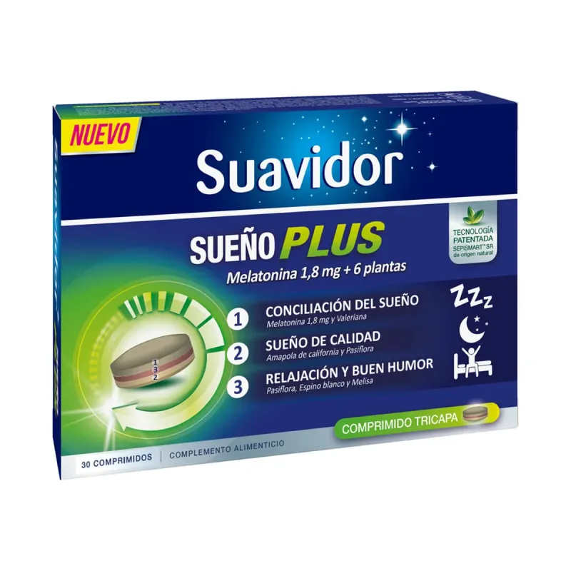 Suavidor Sueño Plus – Tricapa 30 comprimidos | Farmacia Barata Suavidor Sueño Plus – Tricapa 30 comprimidos | Farmacia Barata
